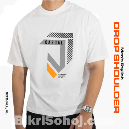 Solid dropshoulder T-shirt